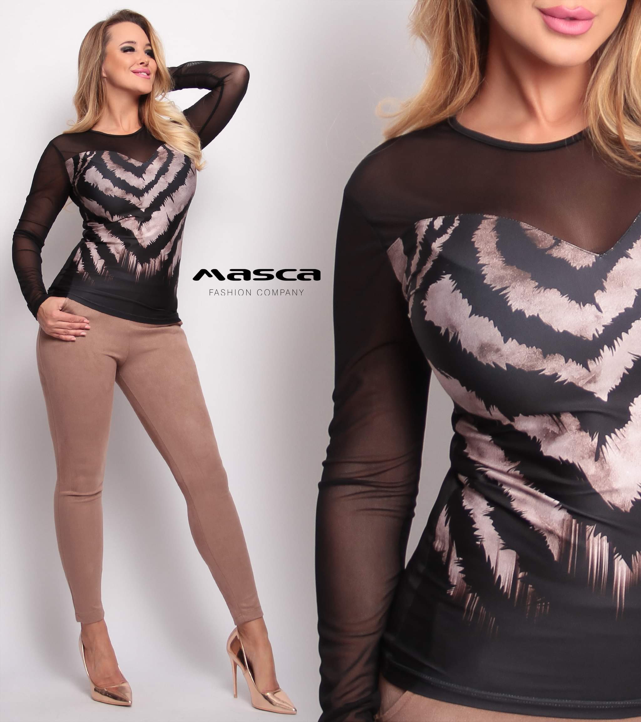 38598-F67 Masca Fashion Felső